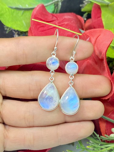 Amazing rainbow moonstone - rainbow,